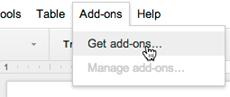 Google добавила аддоны в Google Docs и Google Spreadsheet