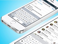 В iOS 9 "шифт" заработал должным образом