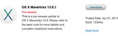 Apple выпустила новую тестовую сборку OS X Mavericks 10.9.3
