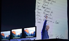 История «отфотошопленного» Apple листка, показанного Тимом Куком на WWDC