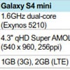 В Samsung Galaxy S4 Mini установлен чипсет Exynos 5210