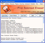 Утилита Free Internet Eraser ликвидирует следы вашего пребывания в системе