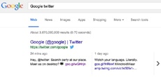 Google встроила Twitter в настольный поиск