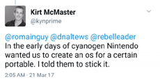 Nintendo и Cyanogen могли вместе развивать Switch