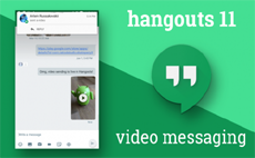В Android-версии Hangouts появилась возможность пересылать видео