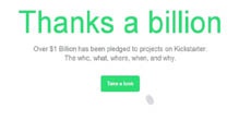 Краудфандинг-сайт Kickstarter собрал более $1 млрд