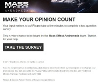 Компания Electronic Arts призвала игроков ответить, что не так с игрой Mass Effect: Andromeda