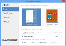 Возвращение кнопки "Пуск" в Windows 8