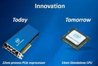 Intel представила автономный процессор с 72 ядрами