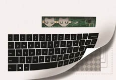 Создана полноценно действующая бумажная клавиатура