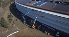 Сильный ураган повлиял на строительство кампуса Apple