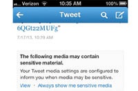 Мобильный твиттер отфильтрует спорный контент