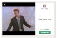 В видеосервис Vine загрузили трехминутный ролик