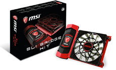 MSI выпустила мостики SLI с активным охлаждением