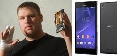 Sony Xperia T3 загорелся в руках владельца