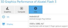 Alcatel выпустит компактный смартфон Flash 3 на чипсете Helio X20