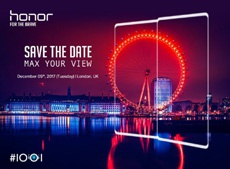 Huawei приглашает на презентацию безрамочного смартфона Honor в Лондон на 5 декабря
