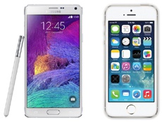 Galaxy Note 4 vs. iPhone 5s — детальное сравнение