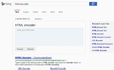 В Microsoft Bing добавлены инструменты кодировки HTML, URL и Base64