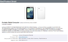 Lenovo готовит 7-дюймовые планшеты A3300 и A3500