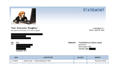 Дочь выставила отцу счет за помощь с компьютером