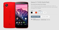 Google начала продажи красного LG Nexus 5