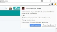 Обновление Adobe тайком устанавливает расширение Google Chrome для сбора данных