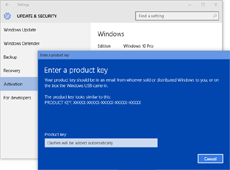 Для ручной активации Windows 10 можно будет использовать ключ от Windows 7, 8 или 8.1