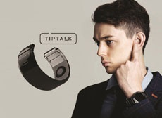«Умный» ремешок Tiptalk позволяет звонить по телефону, прикладывая палец к уху