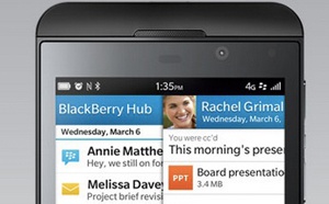 Глава BlackBerry отмечает успешные продажи смартфона Z10