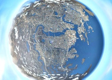 Карту мира Fallout 4 натянули на глобус