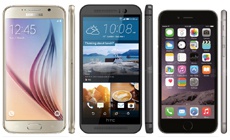 iPhone 6 сравнили по производительности с Samsung Galaxy S6 и HTC One M9