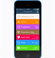 Концепт приложения Healthbook для iOS 8