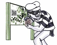 Новый вид фишинга - переклейка QR кодов мошенниками (Фото)