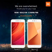 Xiaomi продала более 150 тысяч Redmi Y1 и Redmi Y1 Lite за первые 3 минуты продаж