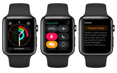 Как работает режим Theater Mode на Apple Watch с watchOS 3.2