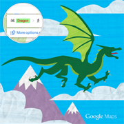 На картах Google появились маршруты для путешествий на драконе и Лох-несском чудовище