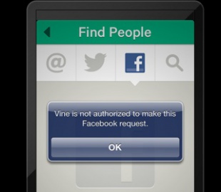 Facebook оставил видеосервис Vine без поиска друзей