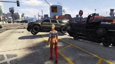 Машины в GTA V превратились в быков чтобы поиграть в родео