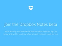 Dropbox начал тестировать "заметочный" сервис