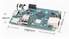 Одноплатный компьютер Cubieboard7 оснащён SATA-портом