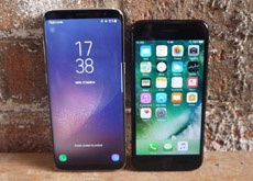 Samsung Galaxy S8 на видео: распаковка и сравнение с iPhone 7 и iPhone 7 Plus