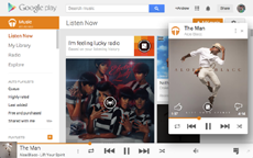 В Google Play Music появилась функция загрузки музыки через браузер