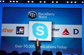 Появилась первая предварительная версия "родного" Skype под BlackBerry 10