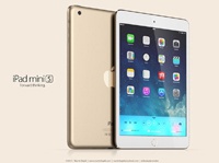 Концепт золотого и синего iPad mini 2