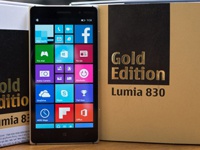 Nokia Lumia 830 Gold Edition - золотая версия флагманского смартфона