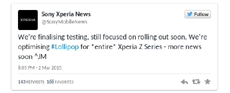 Линейка Sony Xperia Z получит Android 5.0 Lollipop в ближайшее время