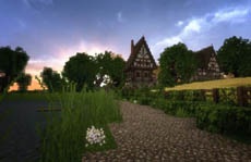 Американский солдат построил деревню в Minecraft