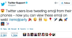 Веб-версия Twitter теперь умеет показывать смайлы emoji