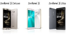 Смартфоны Asus ZenFone 3, ZenFone 3 Deluxe и ZenFone 3 Ultra представлены официально
